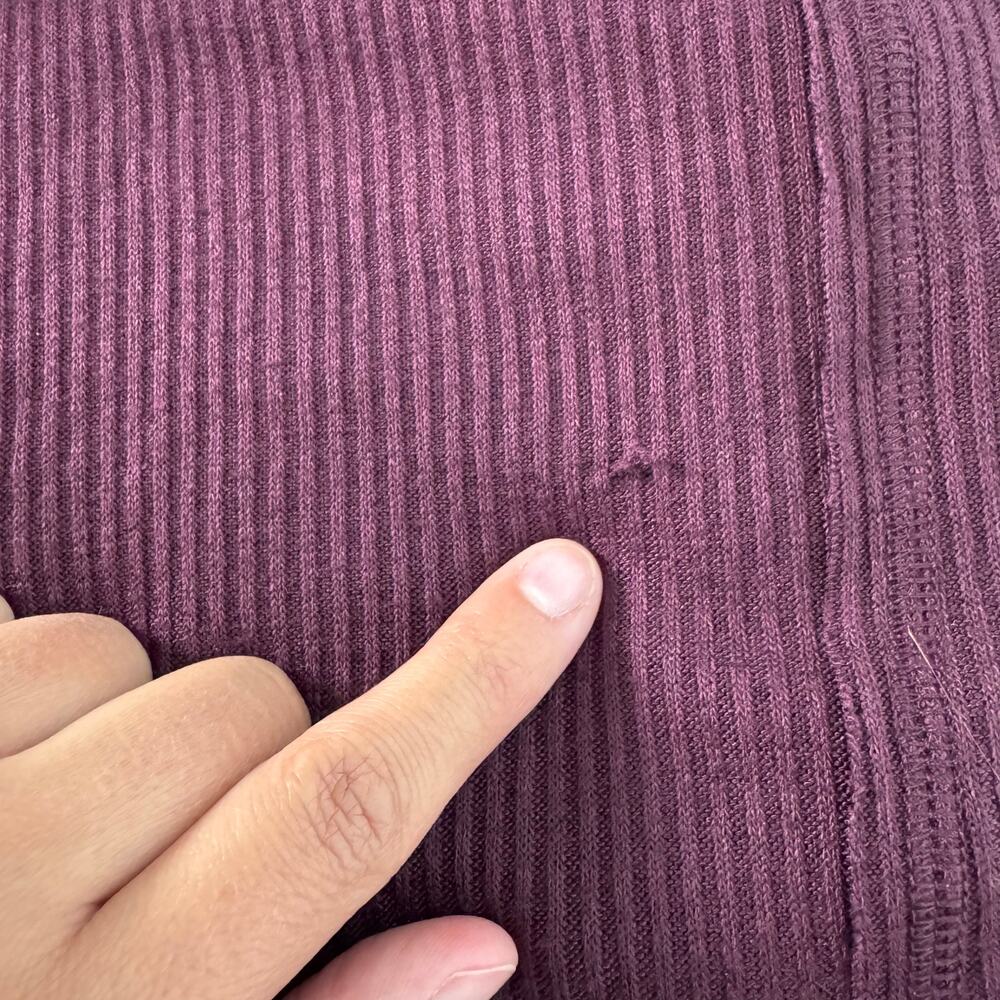 Knox Rose Dark Purple Ribbed Oversized Knit Top NWT 3X - Picture 8 of 8